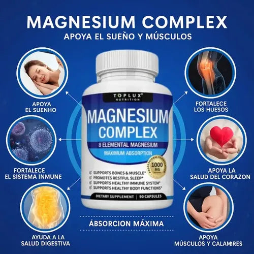¿Sientes tensión muscular, estás muy estresado o te cuesta descansar bien? Descubre el Magnesium Complex y dale a tu cuerpo el apoyo que necesita cada día.